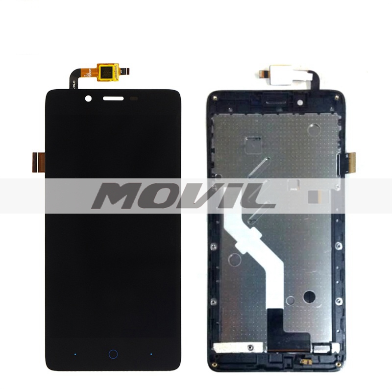 Original For Elephone P6000 LCD Display Touch Screen Digitizer Frame Assembly Black Color